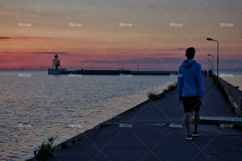 Walking the pier