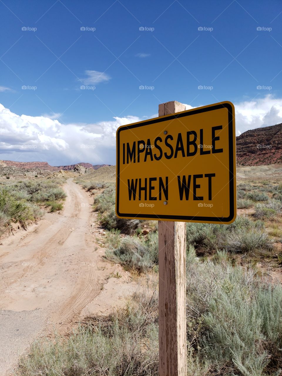 Impassable when wet