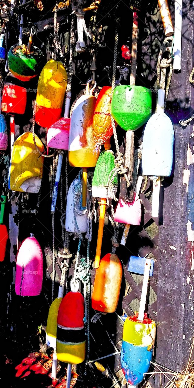 colorful buoys