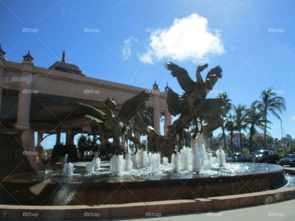 Pegasus fountain at Atlantis 