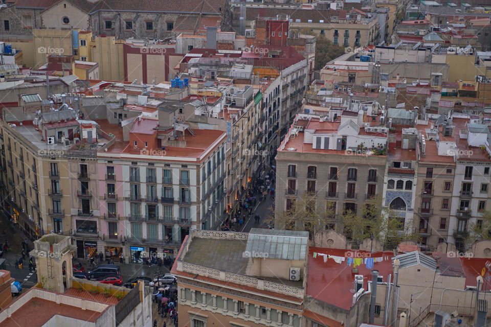 Barcelona desde la Torres de las Iglesia de Santa María del Pi