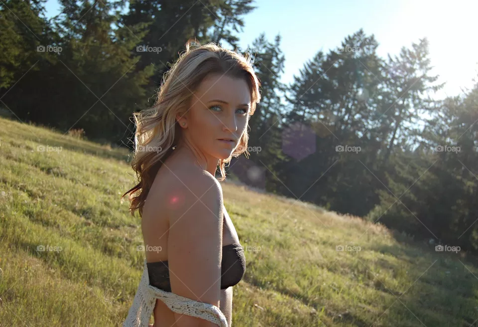 Nature, Outdoors, Woman, Grass, Landscape