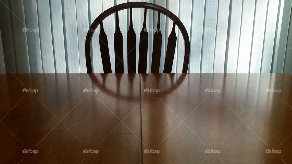 Backlit dining room chair