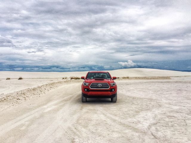 Truck in sand