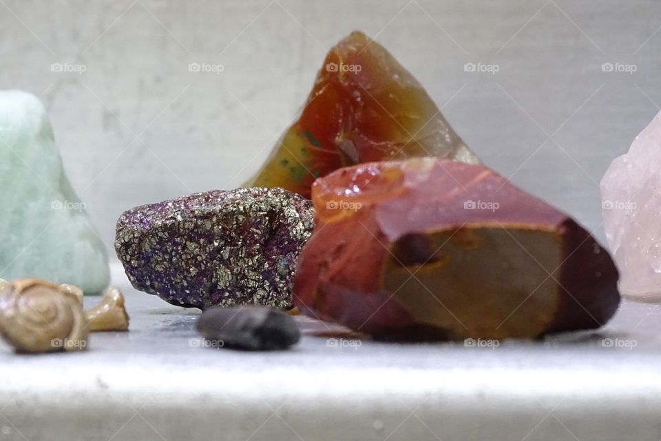 Panned gem stones