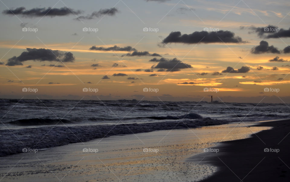 Sunrise at the ocean 