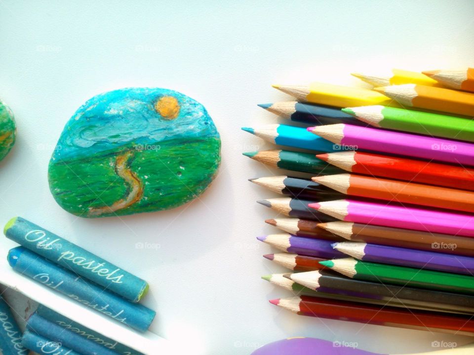 painting on the stones