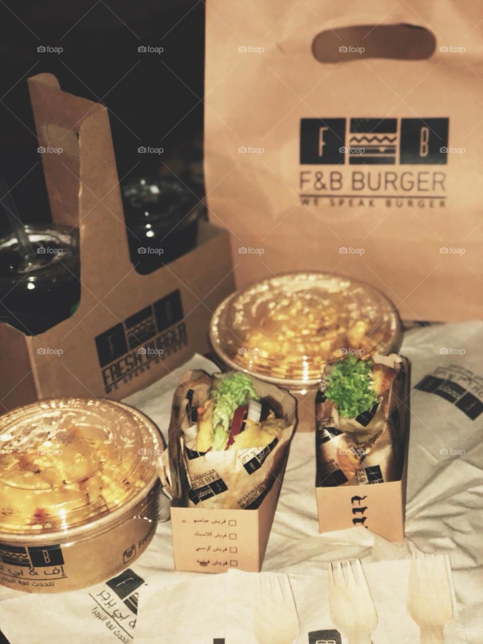 F&B burger