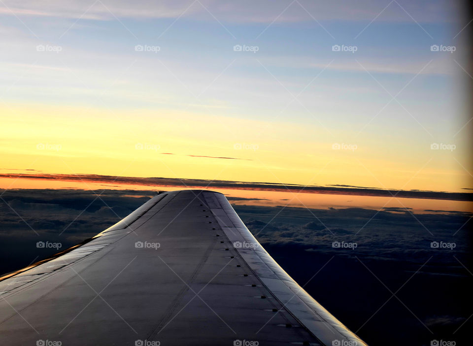 View flying in a plane
