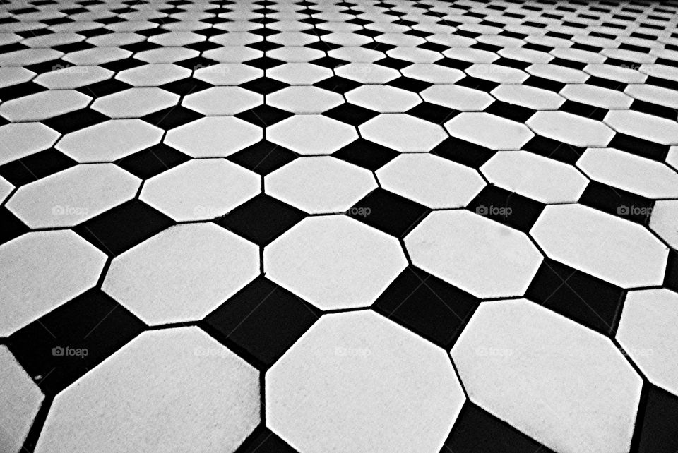 B&W Tile Floor