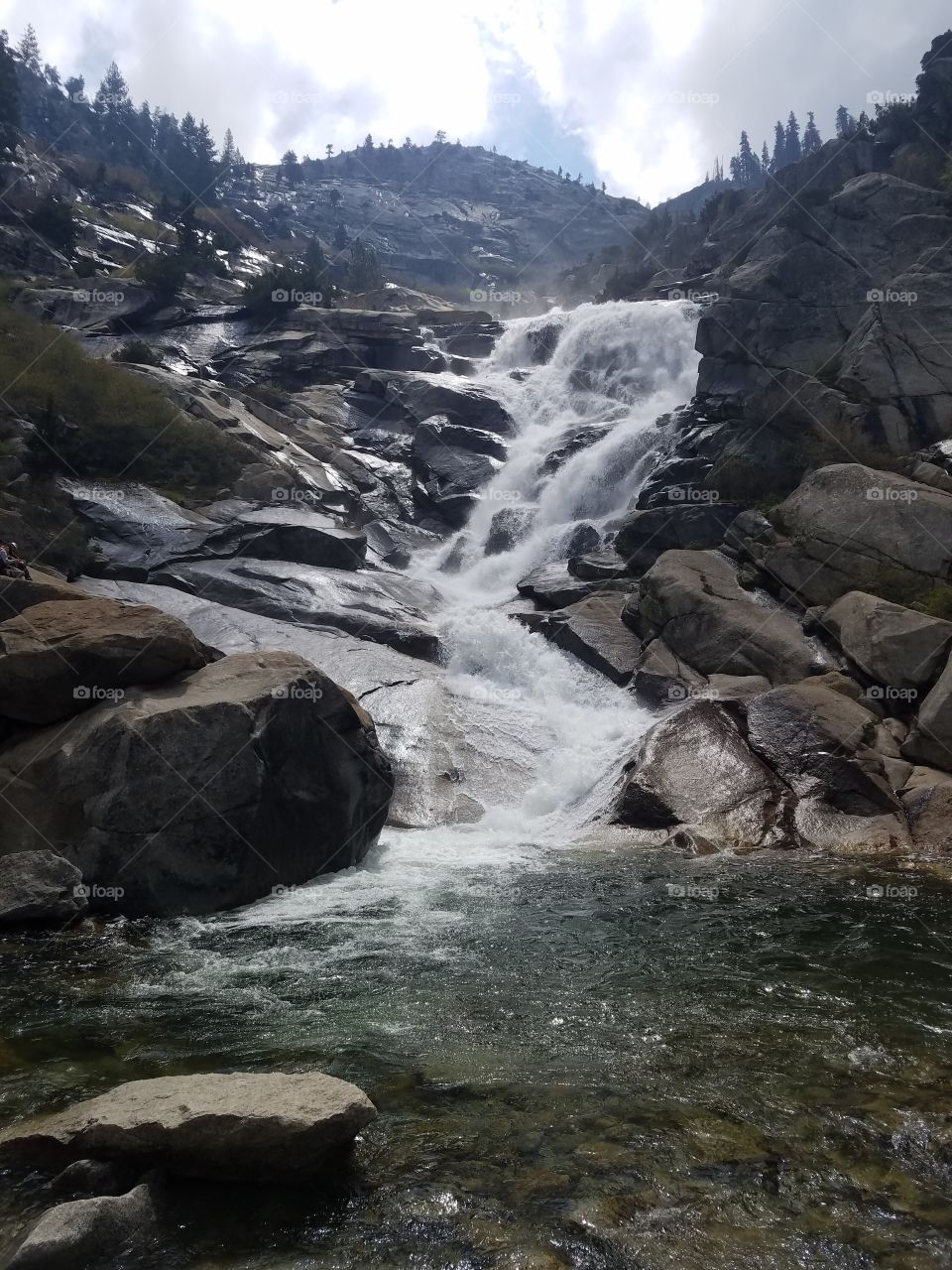 Waterfall in the mountains