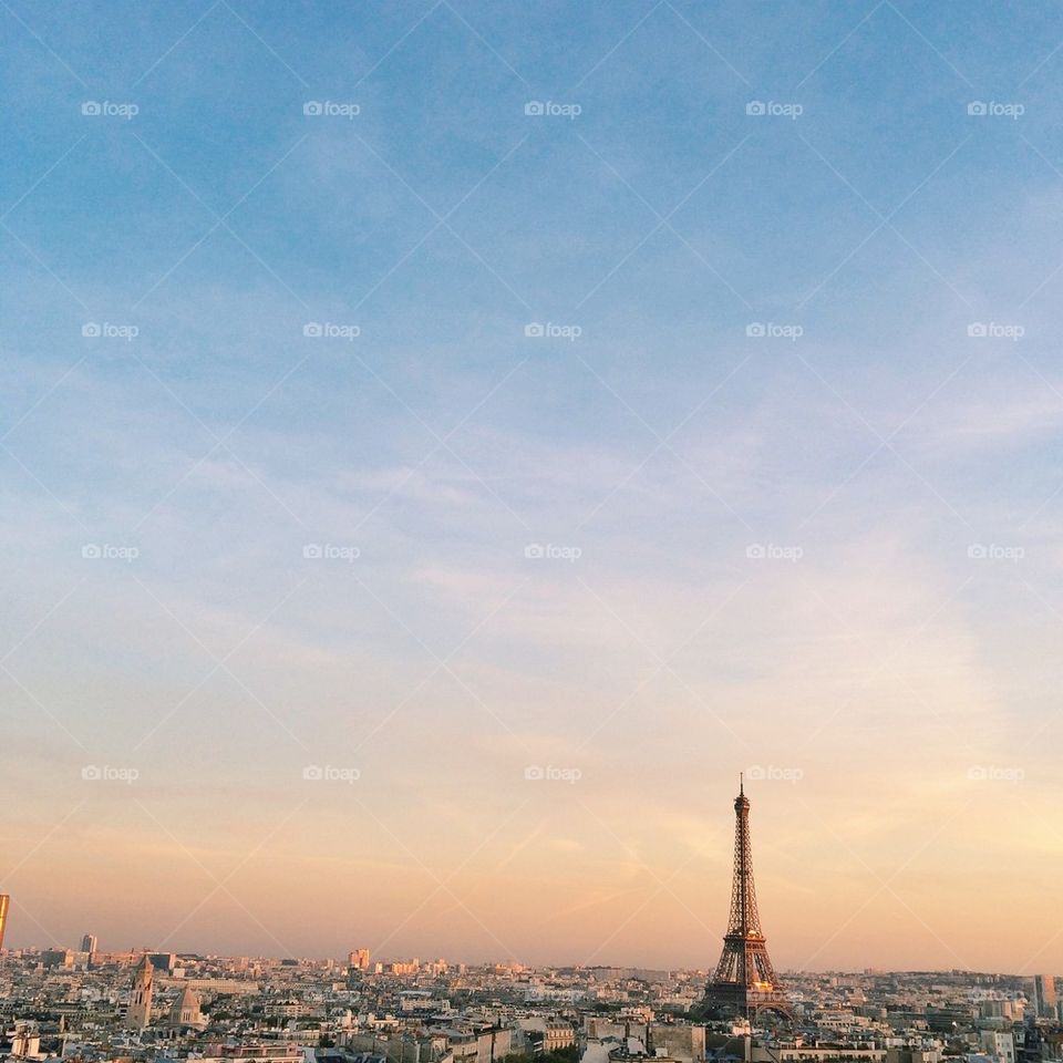 Parisian sunset