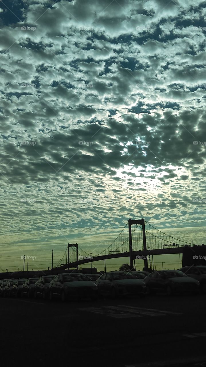clouds , Walt Whitman Bridge Philadelphia