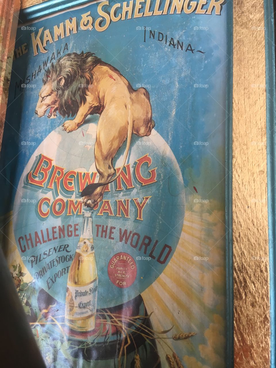 This is a picture of one of the interior pictures that will be hanging in the brewery I helped build