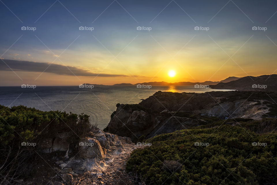 Sunset at Capo Malfatano, Teulada, Sardinia