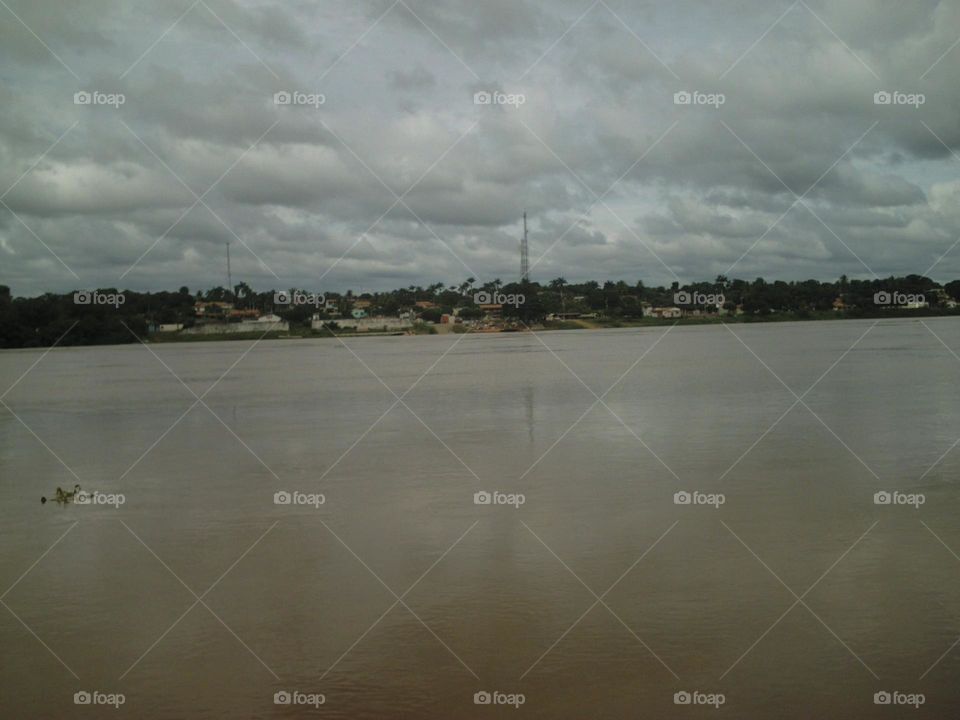 Brown waters of the São Francisco river