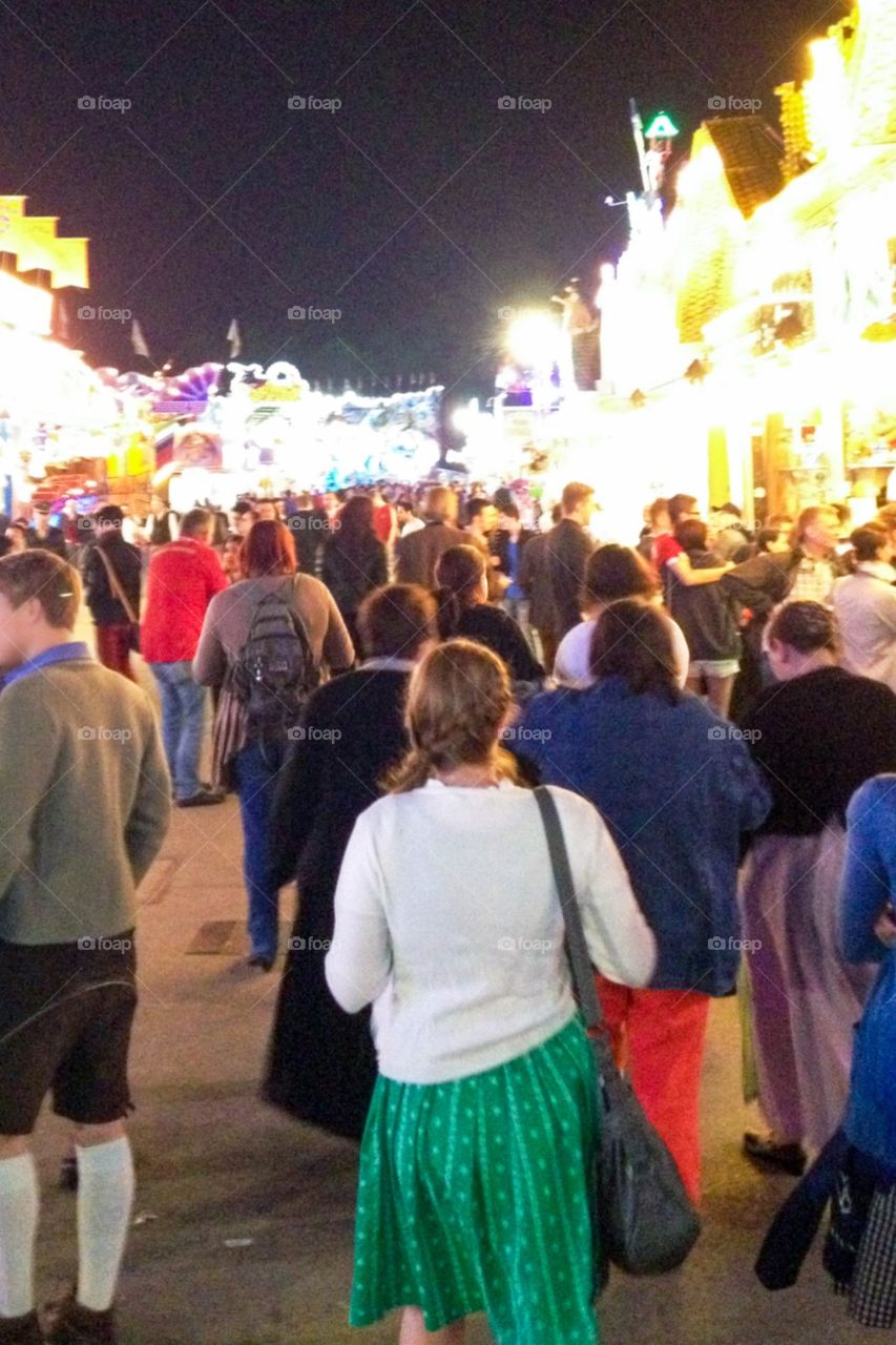 Oktoberfest at night