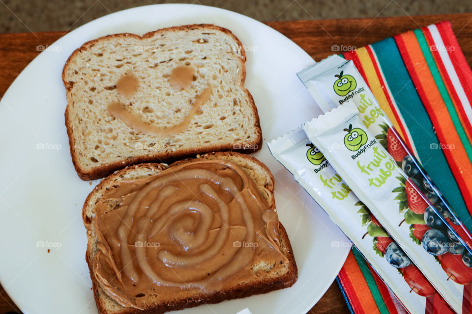 Peanut butter and BuddyFruits sandwich-PBBF
