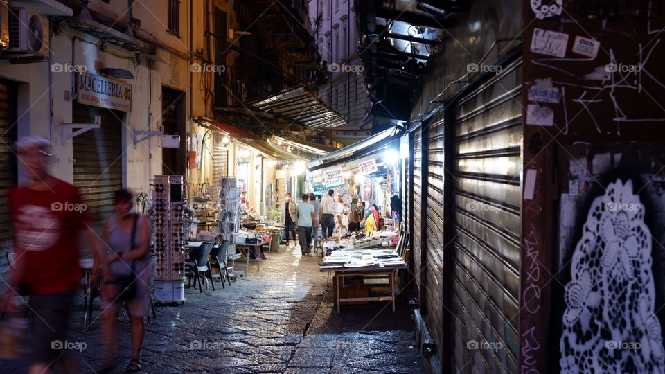 Mercato storico del "La Vucciria" a Palermo - historical market "La Vucciria" in Palermo