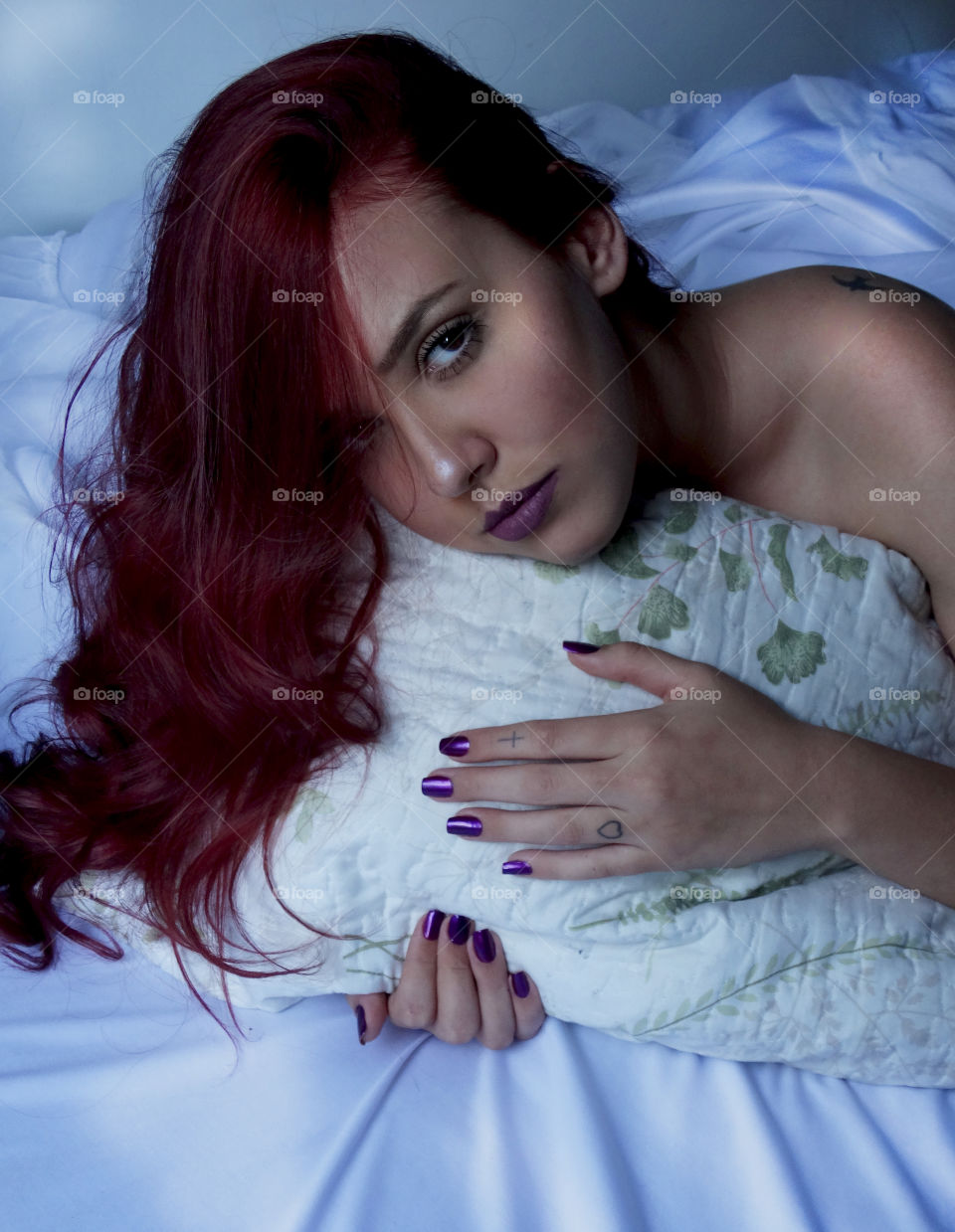 Portrait of attractive model