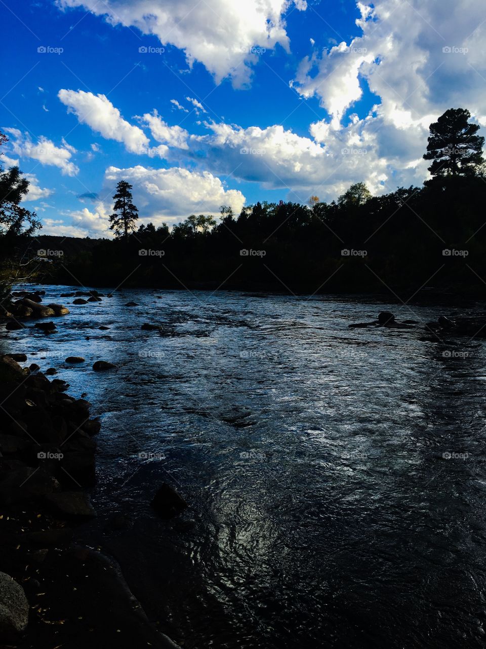 River and sky