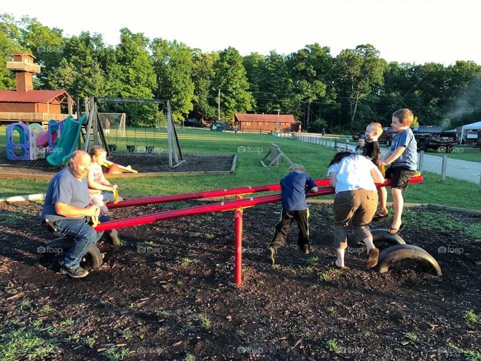 Having fun at the park 