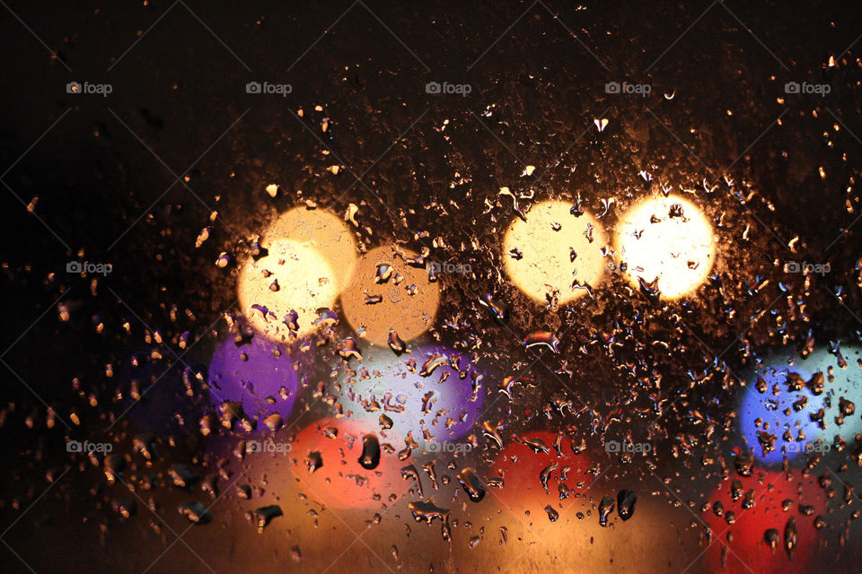 Night rain, melancholic mood