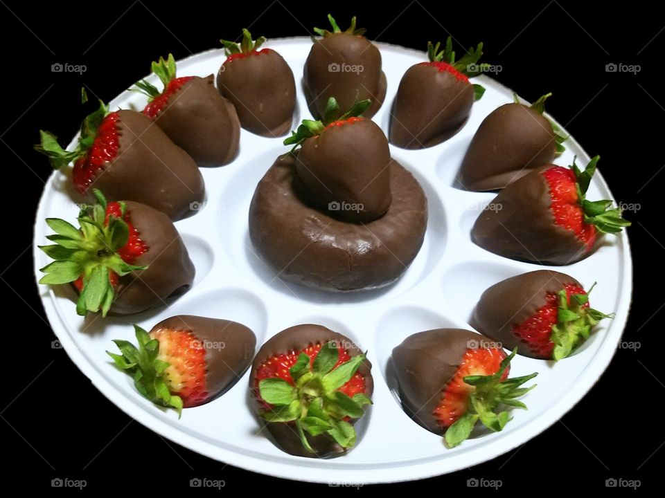 Chocolate Strawberry Platter