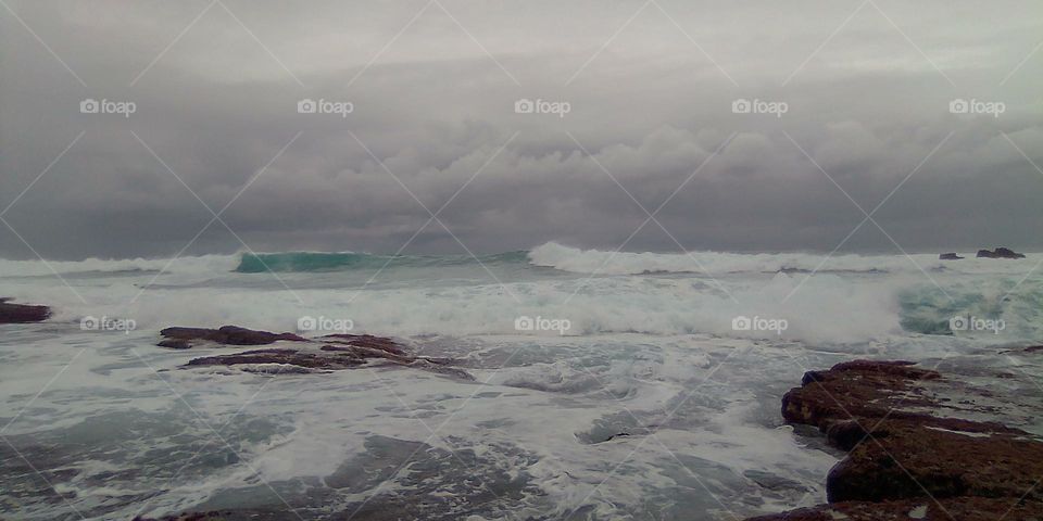 Stormy ocean