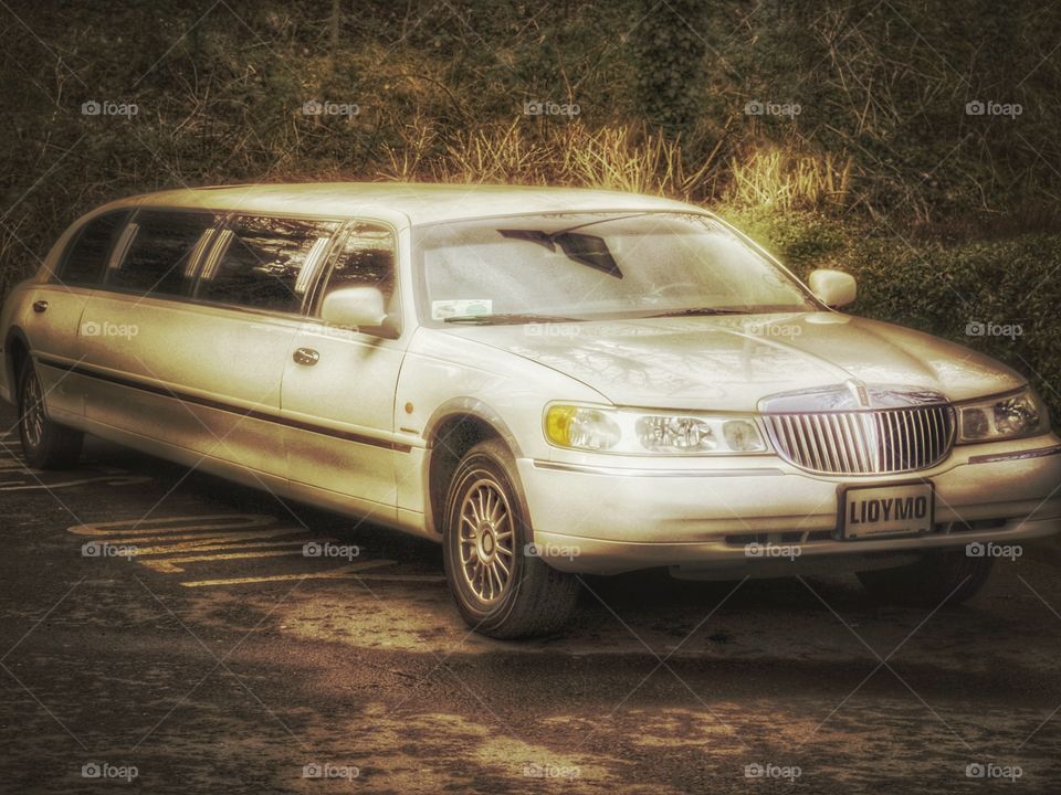 Car. Stretch limousine 