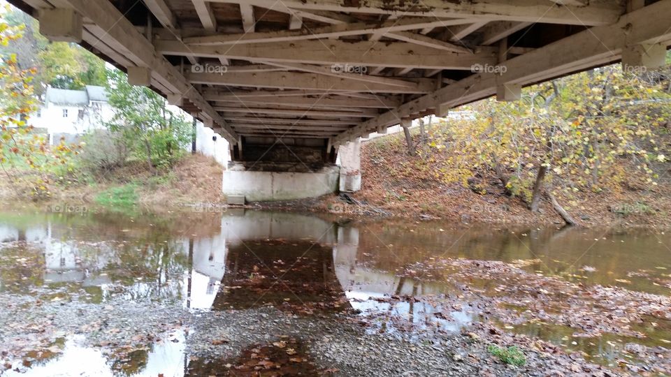 Reflection Under A Bridge