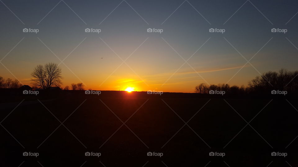 Sunset on St. Patricks Day