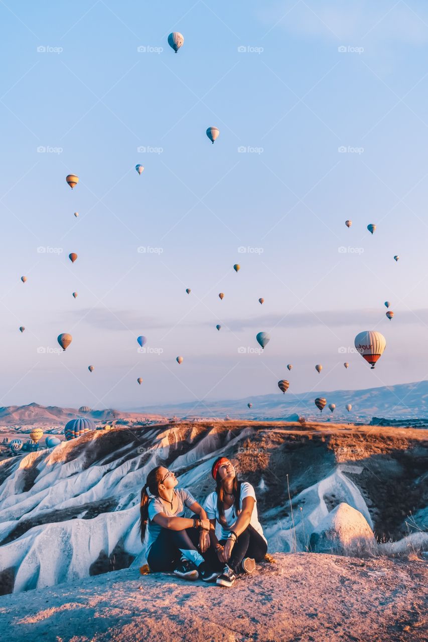 Hot air ballons in Cappadocia - Turkey
