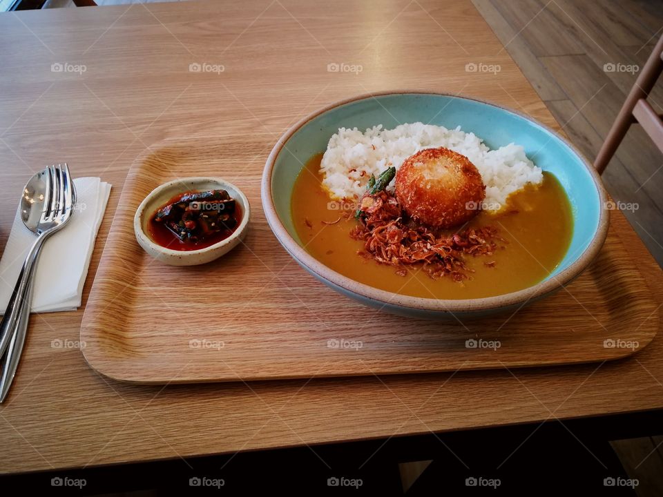 Kimchi Koroke Curry