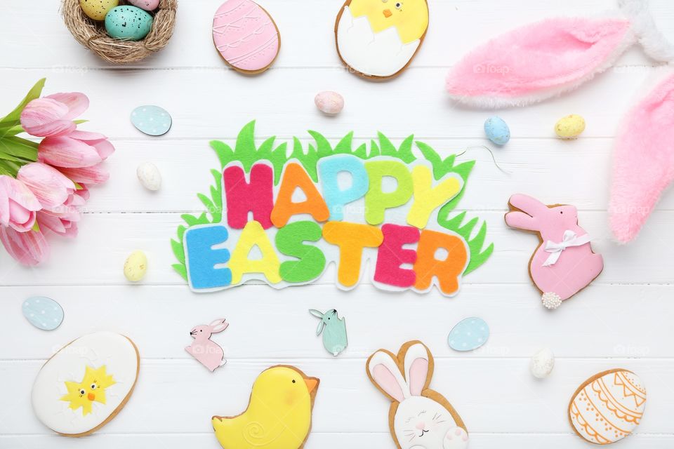 Easter cookies. Happy Easter decoration