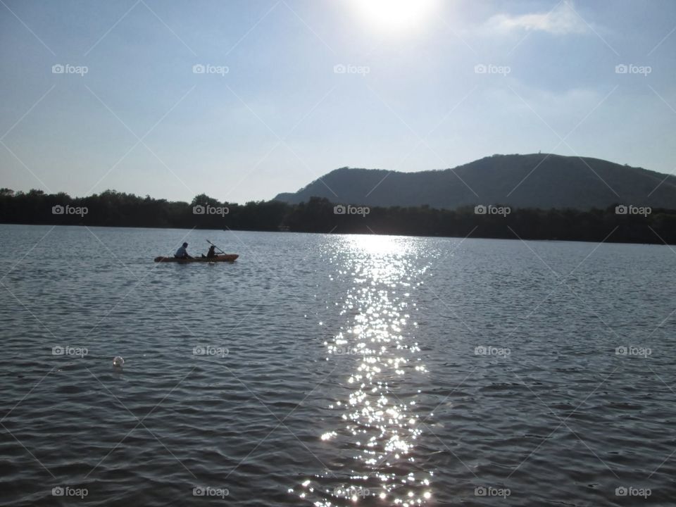 kayaking in mexico . taken in barra de potosi mexico near zihuatanejo 