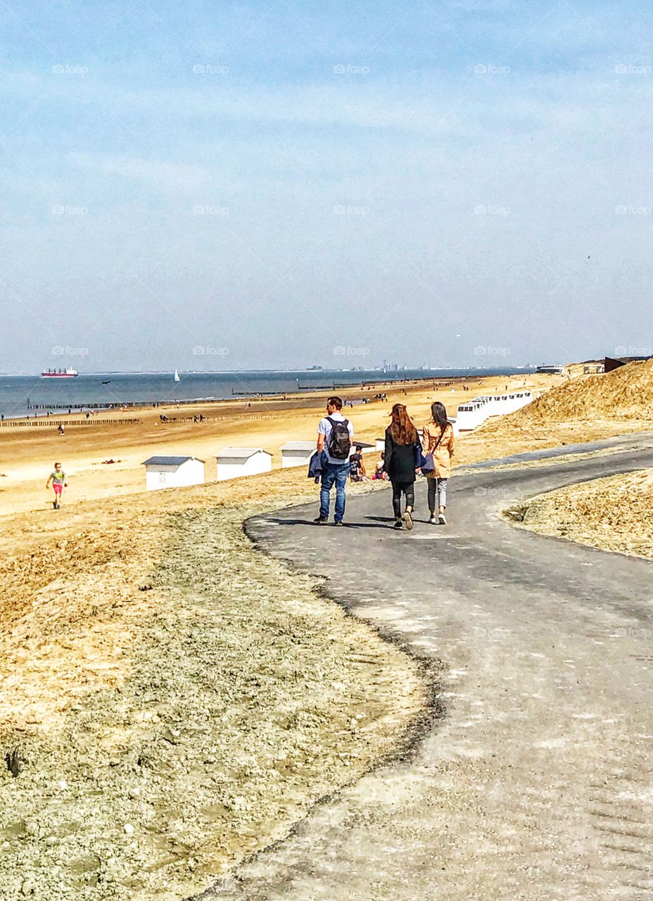 Out for a walk beachside