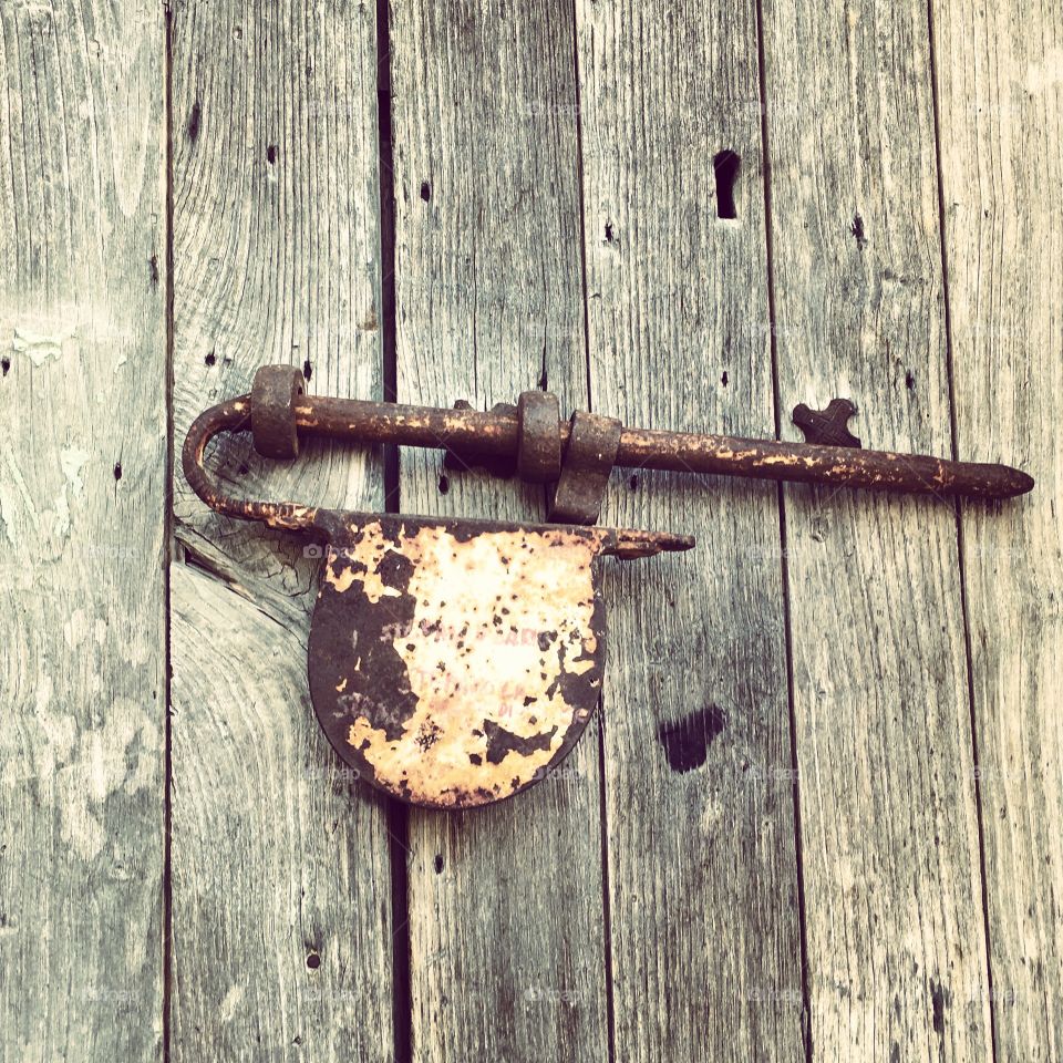 The old padlock 