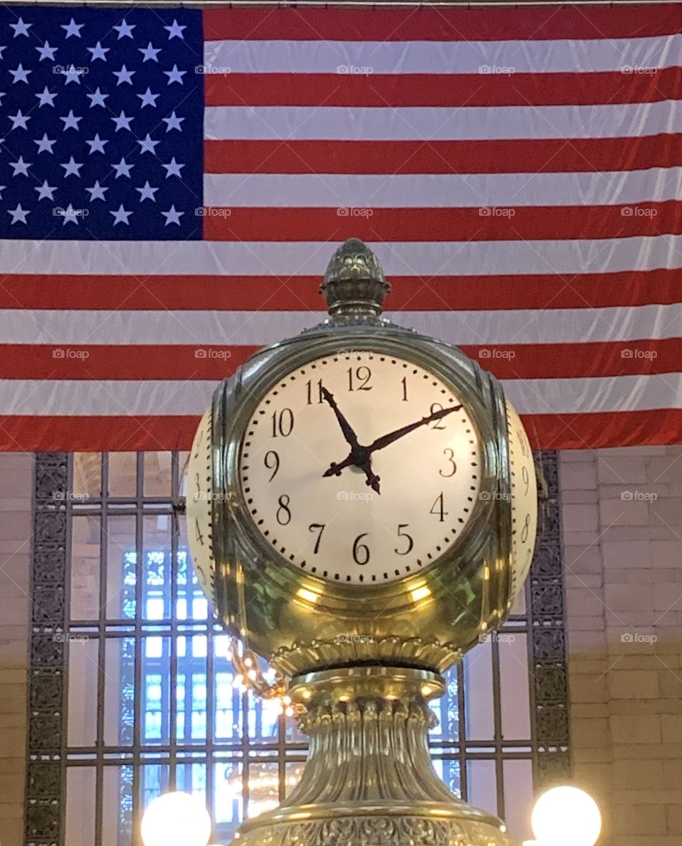 Iconic clock in Grand Central Terminal, New York City