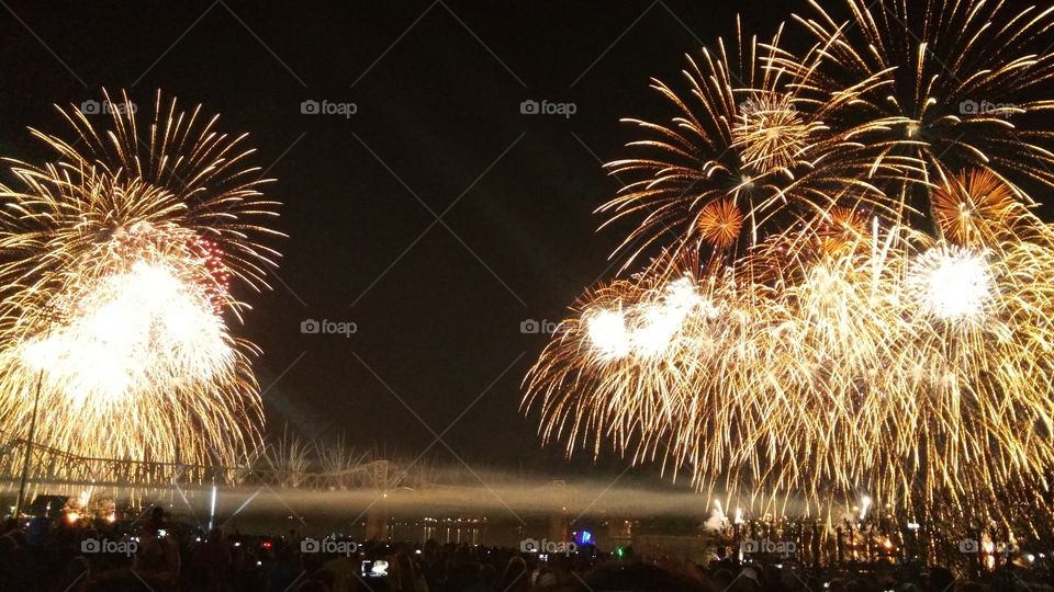 fireworks at Thunder Over Louisville