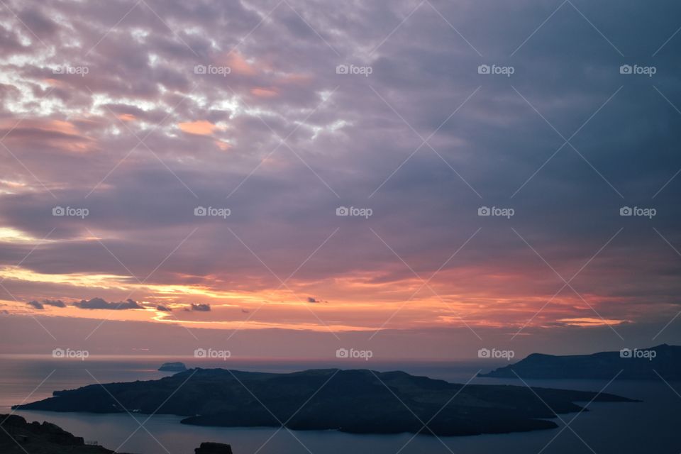Sunset in Santorini