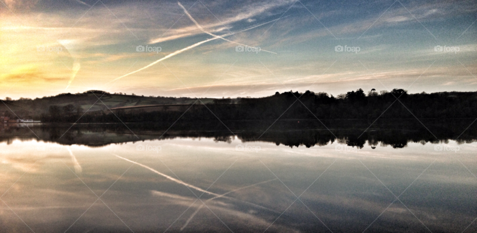 Landscape, Lake, Water, Sunset, Dawn