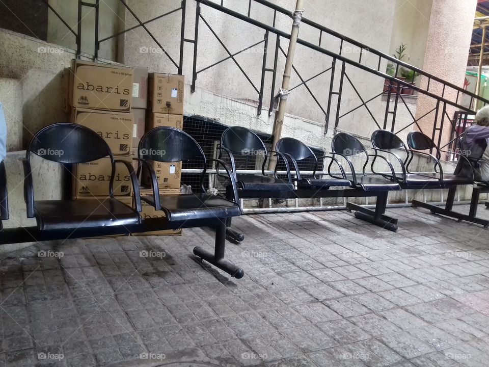 black chairs with more shapes.