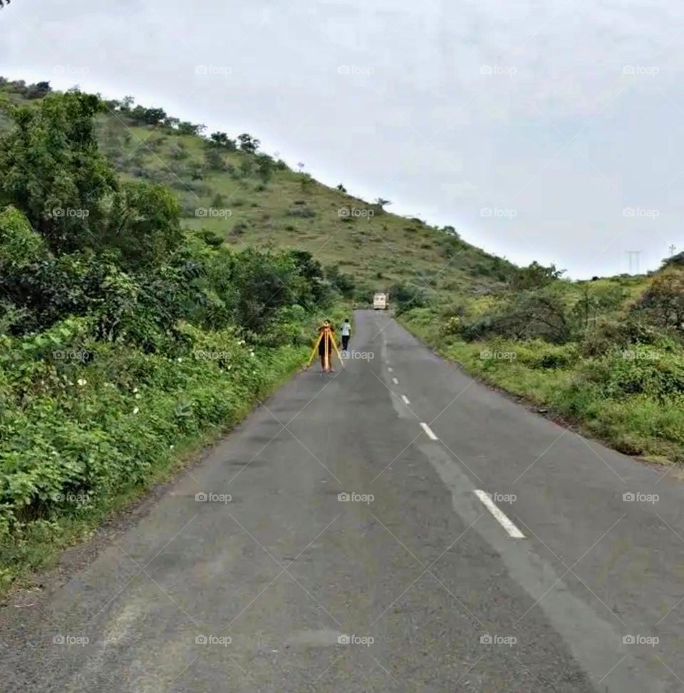 A most beautiful and attractive view of the village road.