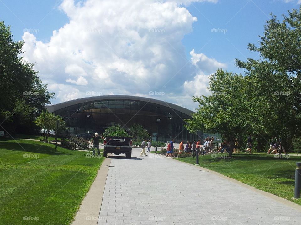 Experimental Media and Performing Arts Center (EMPAC) building at RPI in Troy, NY 