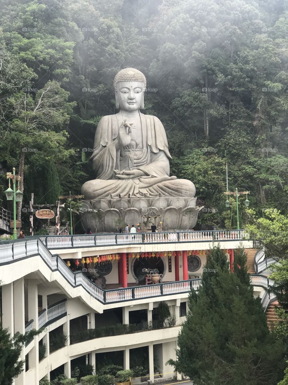 huge buddha statue in genting in malaysia 
