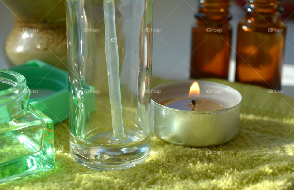 Candle, Aromatherapy, Relaxation, Treatment, Bottle