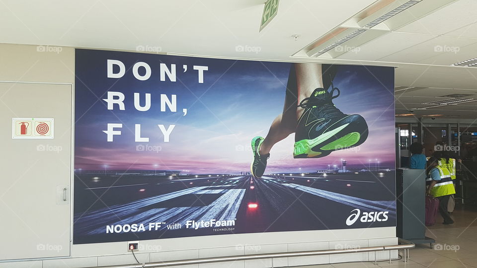 I fully agree: fly, don't run