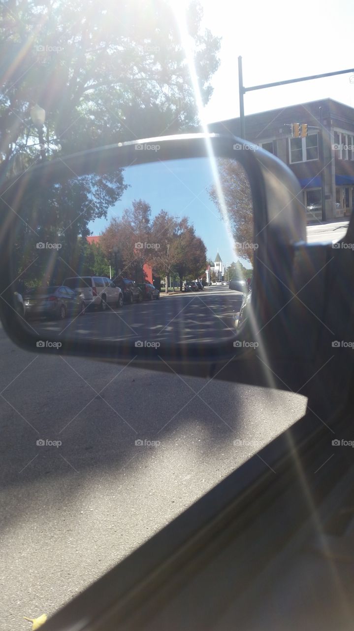 Side mirror view