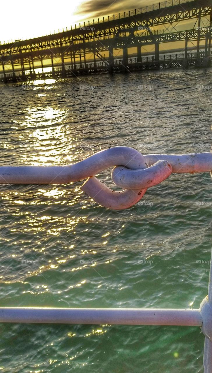 sunset looking the water